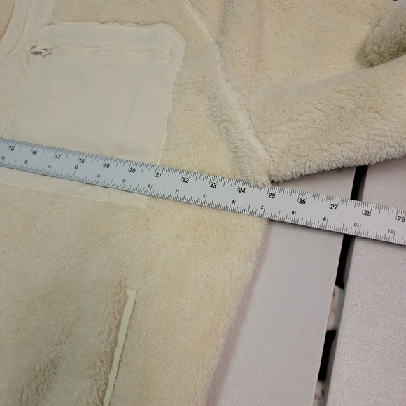 Goodfellow & Co Cream Sherpa Fleece Zip-up Jacket Size XL - Picture 3 of 6